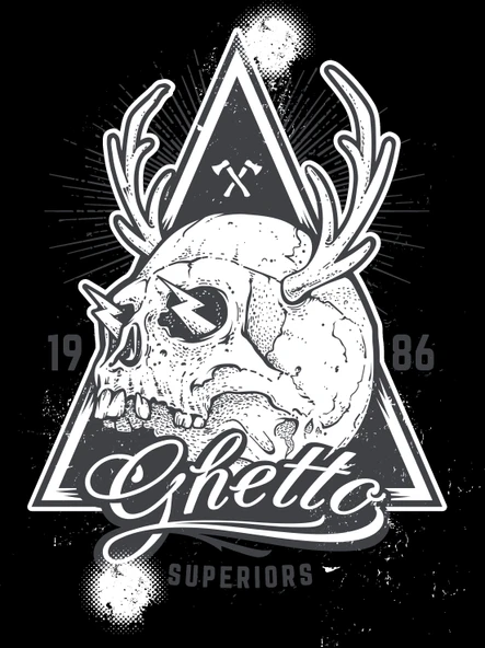 Ghetto Sticker 10x10 cmRenkli Sticker