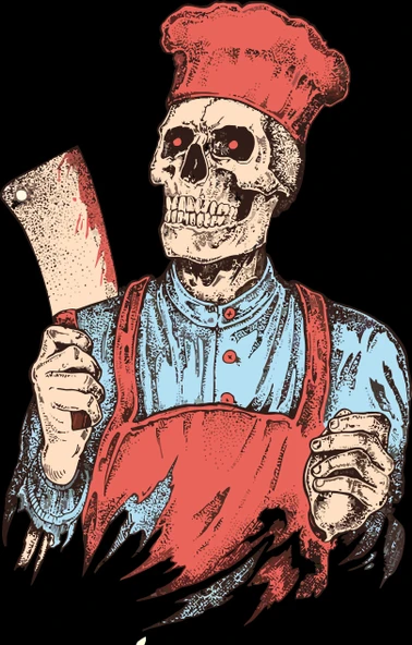 Aşçı iskele sitcker 10x10 cmRenkli Sticker ürün görseli