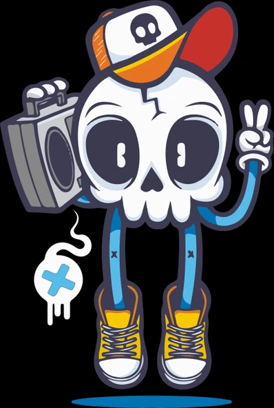 Dondurma Sticker 10x10 cmRenkli Sticker ürün görseli