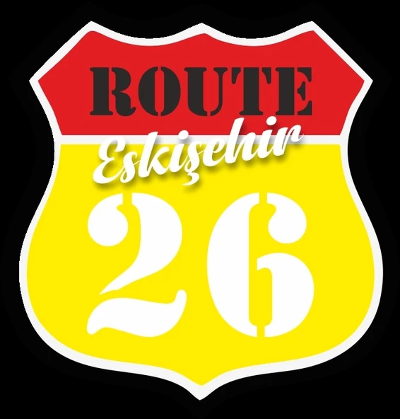 26 Eskişehir Sticker 10x10 cmRenkli Sticker