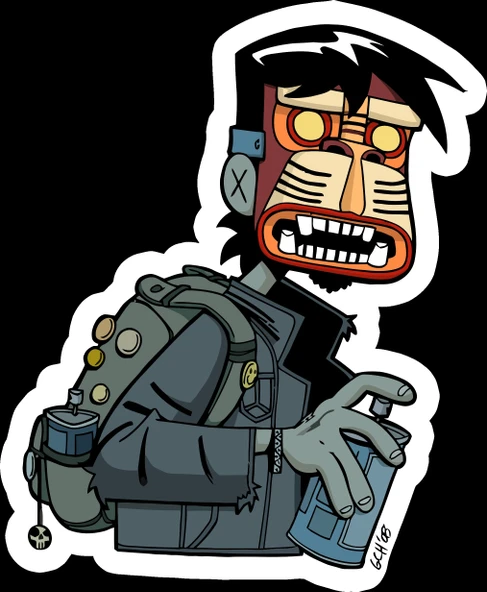 Zombie Sticer 10x10 cmRenkli Sticker