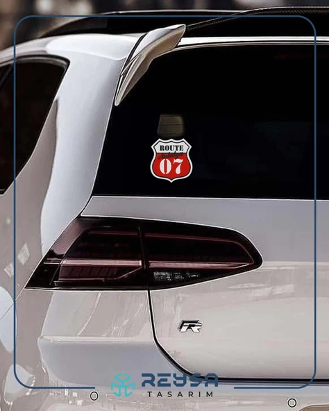 07 Antalya Stikcer 10x10 cmRenkli Sticker - Resim 3