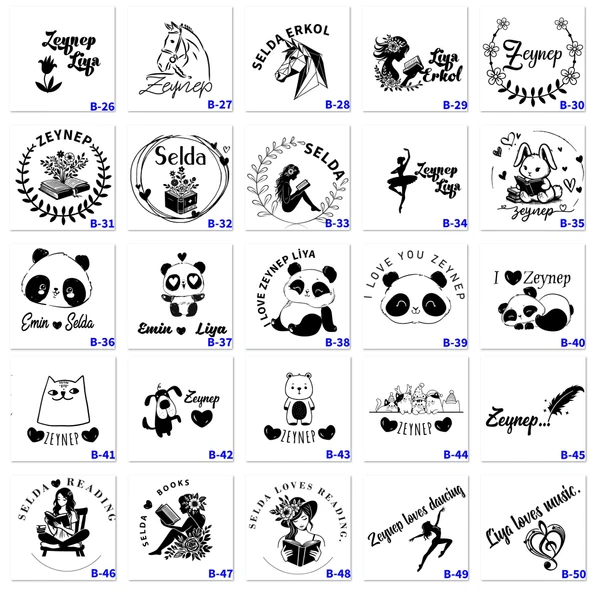 Kişiye Özel İsim Yazılı Kupa Bardak, Hediyelik Kupa Bardak B Serisi - 7