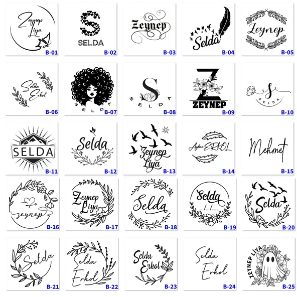 Kişiye Özel İsim Yazılı Siyah Lüks Kupa, Lüks Kupa B Serisi - 2