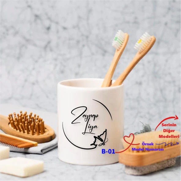 Kişiye Özel İsim Yazılı Kupa Bardak, Hediyelik Kupa Bardak B Serisi - 5