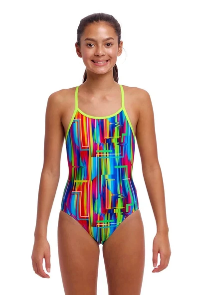 Funkita DB The Glitch Kız Çocuk Mayosu