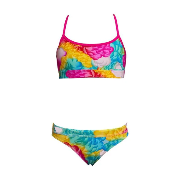 Funkita Cloudy Colours Kız Çocuk Crop Bikini Takımı