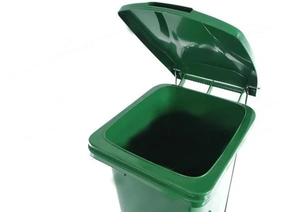 Omnipazar SY-6507 Pedallı Tekerlekli Kapaklı Plastik Çöp Konteyneri 120 lt - 11