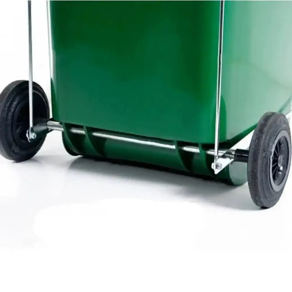 Omnipazar SY-6507 Pedallı Tekerlekli Kapaklı Plastik Çöp Konteyneri 120 lt - 4