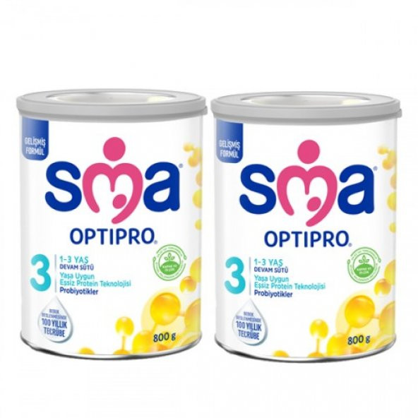 SMA Optipro 3 Devam Sütü 800 gr 2 Adet