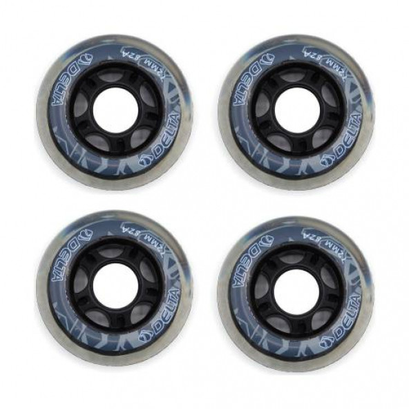 Delta Silikon Paten Tekerleği 4 Adet 74 MM (PU)