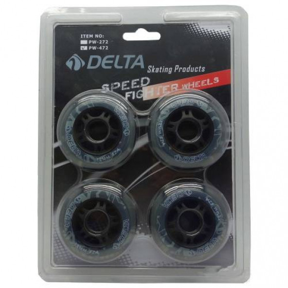 Delta Silikon Paten Tekerleği 4 Adet 74 MM (PU) - 2