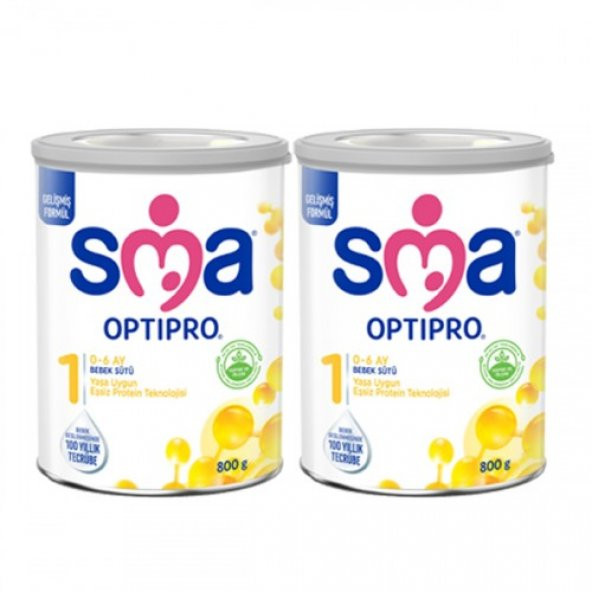 SMA Optipro 1 Probiyotik Bebek Sütü 800 gr 2 Adet