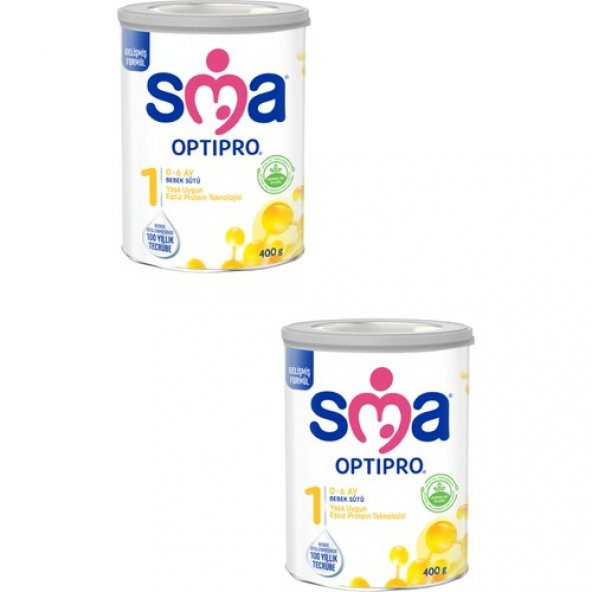 SMA Optipro 1 Probiyotik Bebek Sütü 400 gr 2 Adet