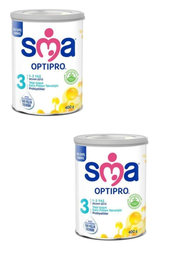 SMA Optipro 3 Probiyotik Devam Sütü 400 gr 2 Adet