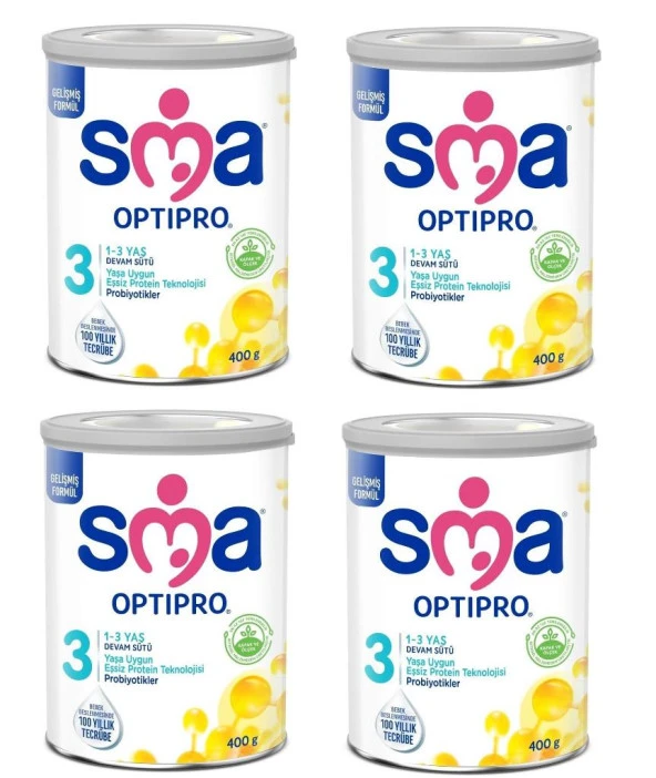 SMA Optipro 3 Probiyotik Devam Sütü 400 gr 4 Adet