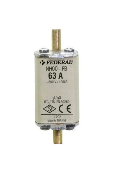 FEDERAL 63A NH00 BIÇAKLI SİGORTA