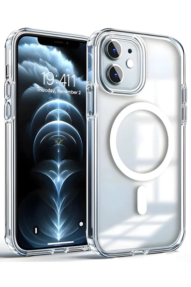 Iphone 11 Uyumlu Gerçek Magsafe Özellikli Şeffaf Kılıf