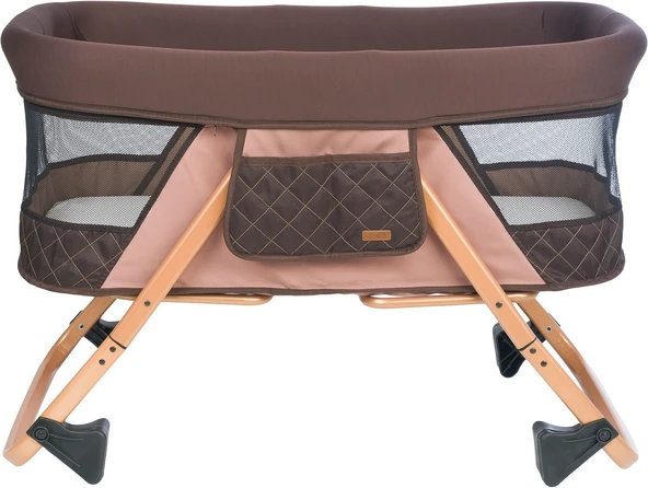 Joell Anne Yanı Katlanır Beşik / Siyah-Füme - 2