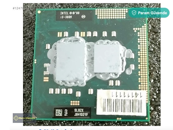 İNTEL İ3-380M 1.NESİL LAPTOP İŞLEMCİ SORUNSUZ