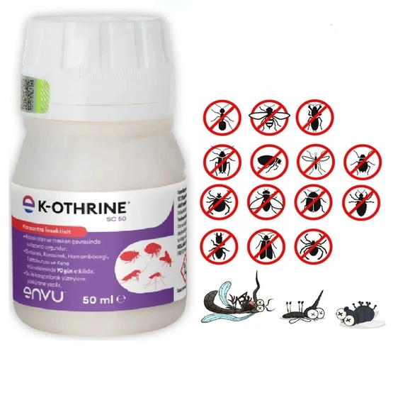 Bayer Envu k-othrine Sc50 ml Kokusuz, Karınca böcek Sinek  Hamamböceği İlacı