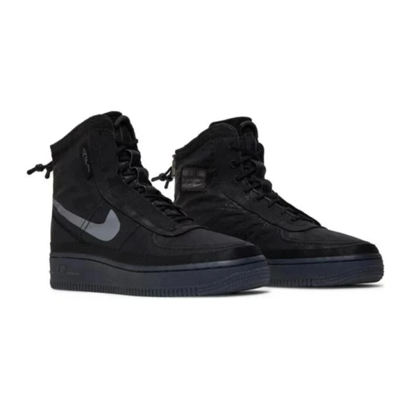 NIKE AIR FORCE 1 SHELL BLACK - 2