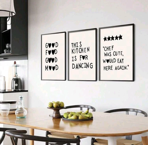 3'lü Duvar Tuval Poster 1 - 3
