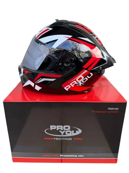 ÇENE AÇILIR VİZÖRLÜ KASK PRO YOU #
