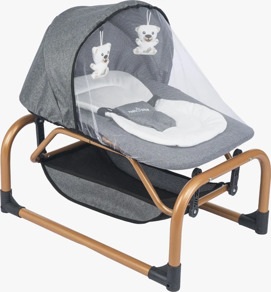 Pasha Baby Moms Ana Dizi Gold Gri