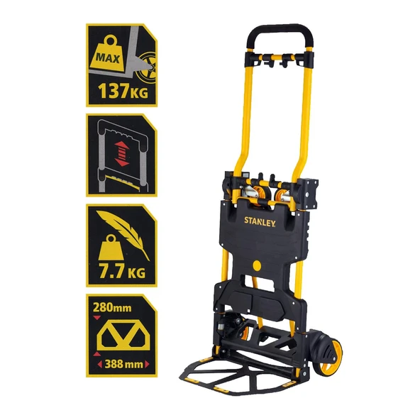 Stanley FT585 70/137Kg Çok Fonksiyonlu Katlanır El Arabası - 7
