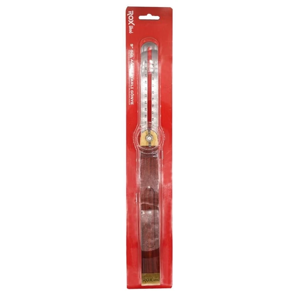 ROX Wood 7'' Gül Ağacı Ayarlı Marangoz Gönye 22 cm - 3
