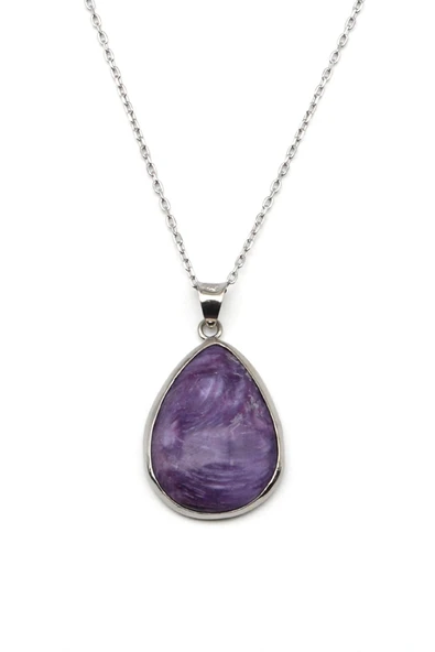 Çeroit Doğal Taş 925 Ayar Gümüş Kolye