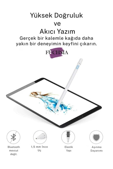 Xiaomi Pad 7 Pro / Pad 7 Uyumlu Yazım ve Çizim için Dokunmatik Ekran Tablet Kalemi - 2