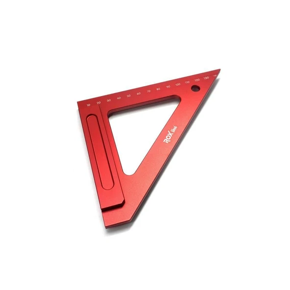 Rox Wood 0013 Aluminyum Üçgen Gönye 150 mm - 7