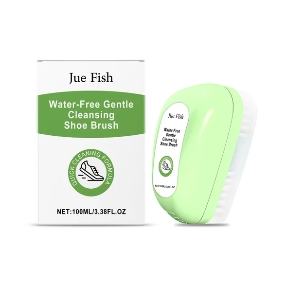 Beyaz Ayakkabı Temizleme Fırçası - Taşınabilir - 100ml