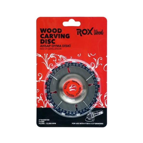 Rox Wood Carving Disc Ahşap İşleme Oyma Diski 102 mm 22 Diş - 4