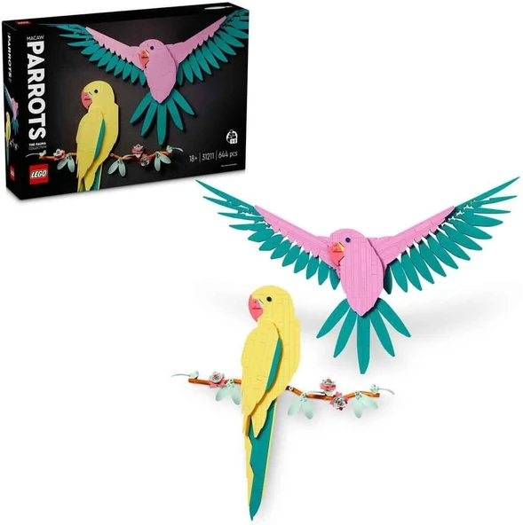 LEGO 31211 Art Fauna Koleksiyonu – Macaw Papağanları