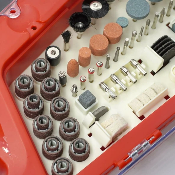 Rox 0074 Mini Taşlama Gravür Makinası Hobi Seti 210 Parça - 11
