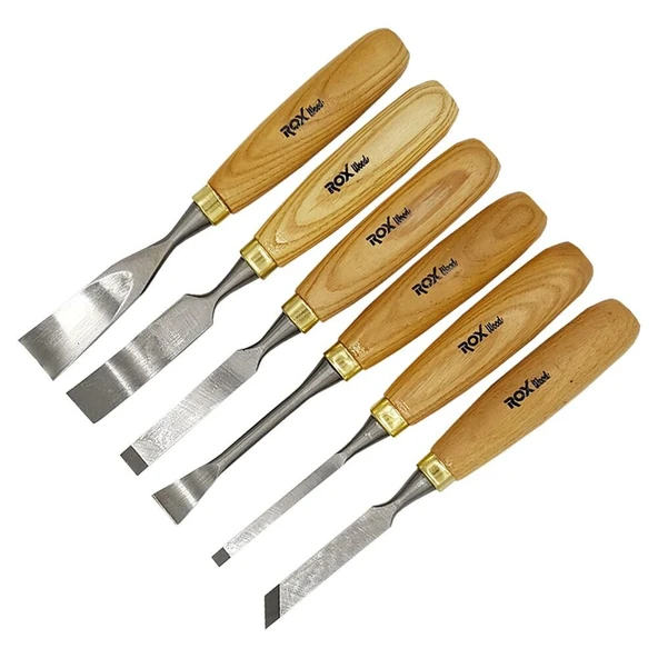 ROX Wood 9097 Ahşap Oyma Iskarpela Seti 12 Parça Ahşap Kutulu - 3