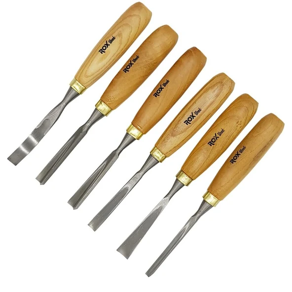 ROX Wood 9097 Ahşap Oyma Iskarpela Seti 12 Parça Ahşap Kutulu - 8
