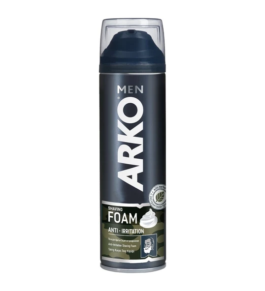 Arko Men Tıraş Köpüğü Anti Irritation Tahriş Olmuş Cilt 200 ml - Resim 3
