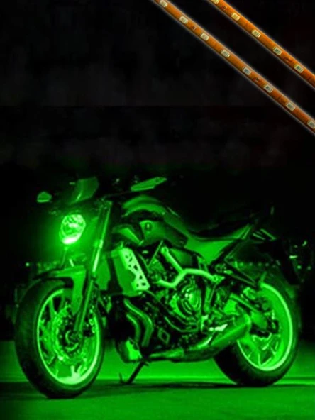 Led Şerit Silikon 60Cm Yeşil