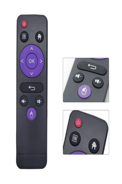 Androıd Tv Box Kumandası Orjinal (H96 MAX RK3318/MAX X3/MINI V8/MAX H616 AKILLI TV BOX KUMANDASI) - 4