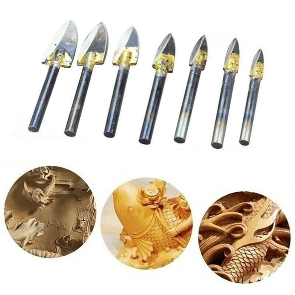 Rox Wood 0065 Gravür Ahşap Oyma Seti 6 mm Sap 7 Parça ürün görseli