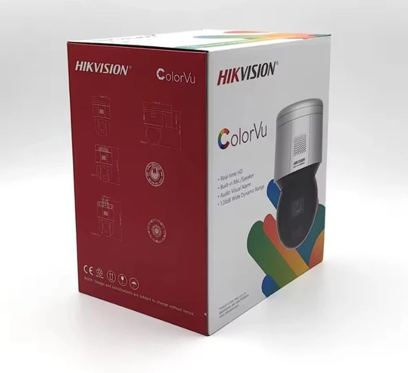 Hikvision DS-2DE3A400BW-DE/W 4mp ColorVu Gece Renkli Wifi Dahili Ses Ve Hoparlör IP PT Kamera