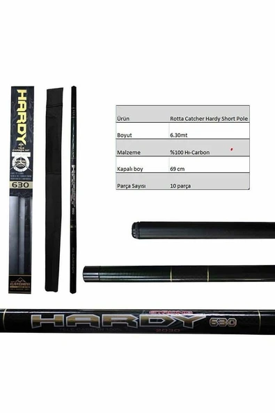 ROTTA CATCHER HARDY 2030 6,30 MT KARBON KISA GÖL KAMIŞI