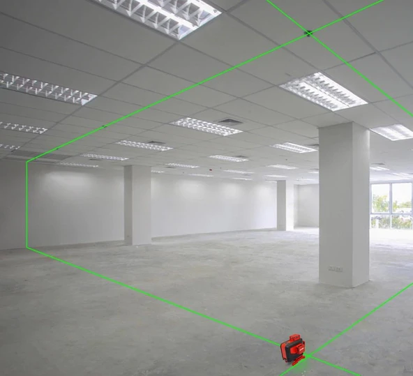 KOBB KBL35G Profesyonel Li-ion Şarjlı 4X360⁰ Otomatik Hizalamalı Yeşil Çapraz Çizgi Lazer Distomat + Uzaktan Kumanda - Resim 9