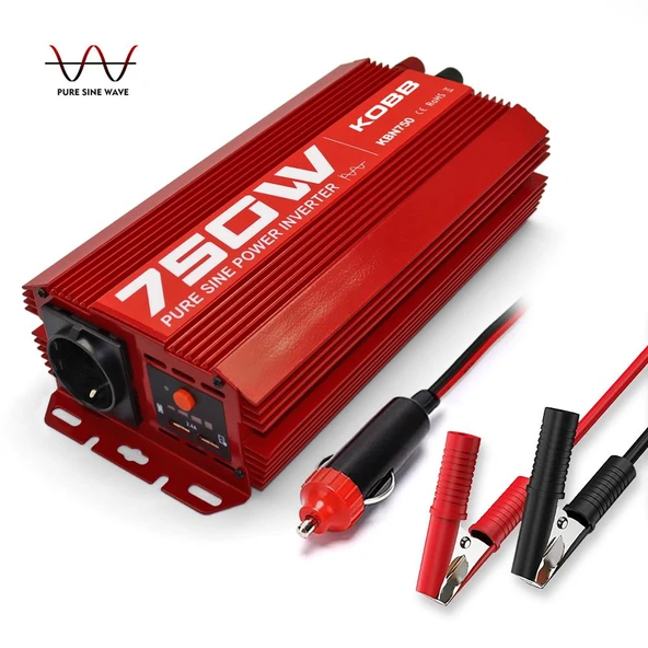 KOBB KBN750 12V/220V 750Watt Tam Sinüs Dönüştürücü İnvertör - 6