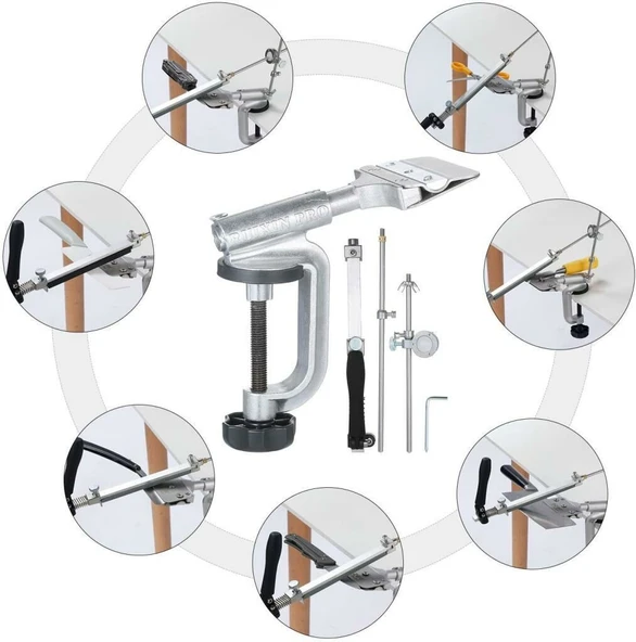 Rox Wood 0087 Ruixin Pro Bıçak Bileme Seti - 10