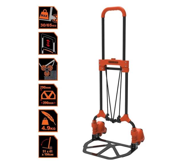 BLACK+DECKER BH201 30/65Kg Merdiven Çıkabilen Katlanır El Arabası - 7